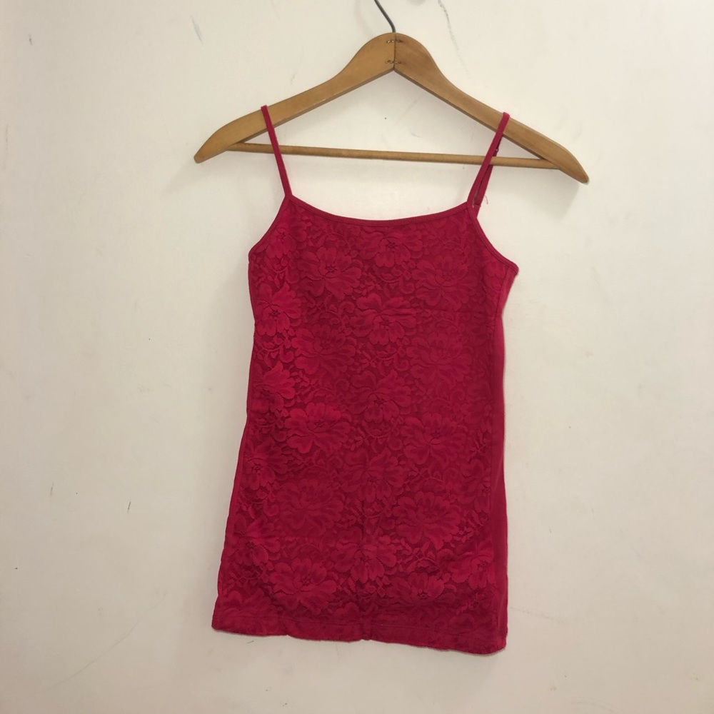 Aeropostale Pink Lace Camisole